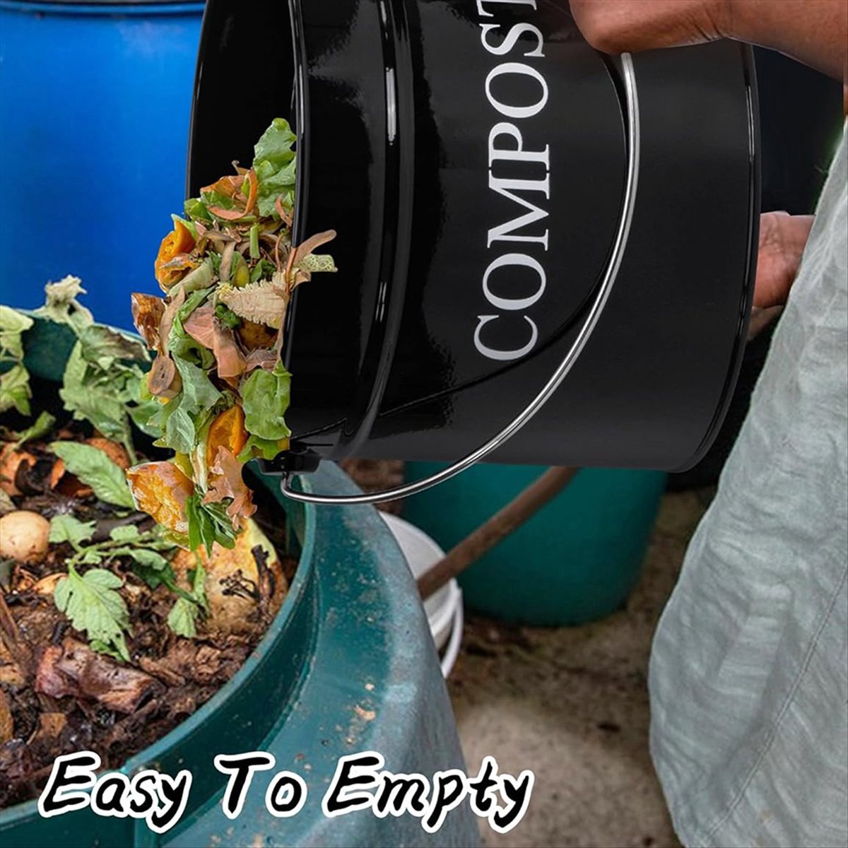 Compost Bin Countertop - Caixa de compostagem de cozinha para