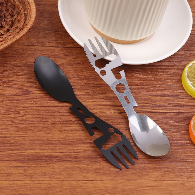 Bamboo Cutlery Travel - Conjunto de Utensílios de Camping em