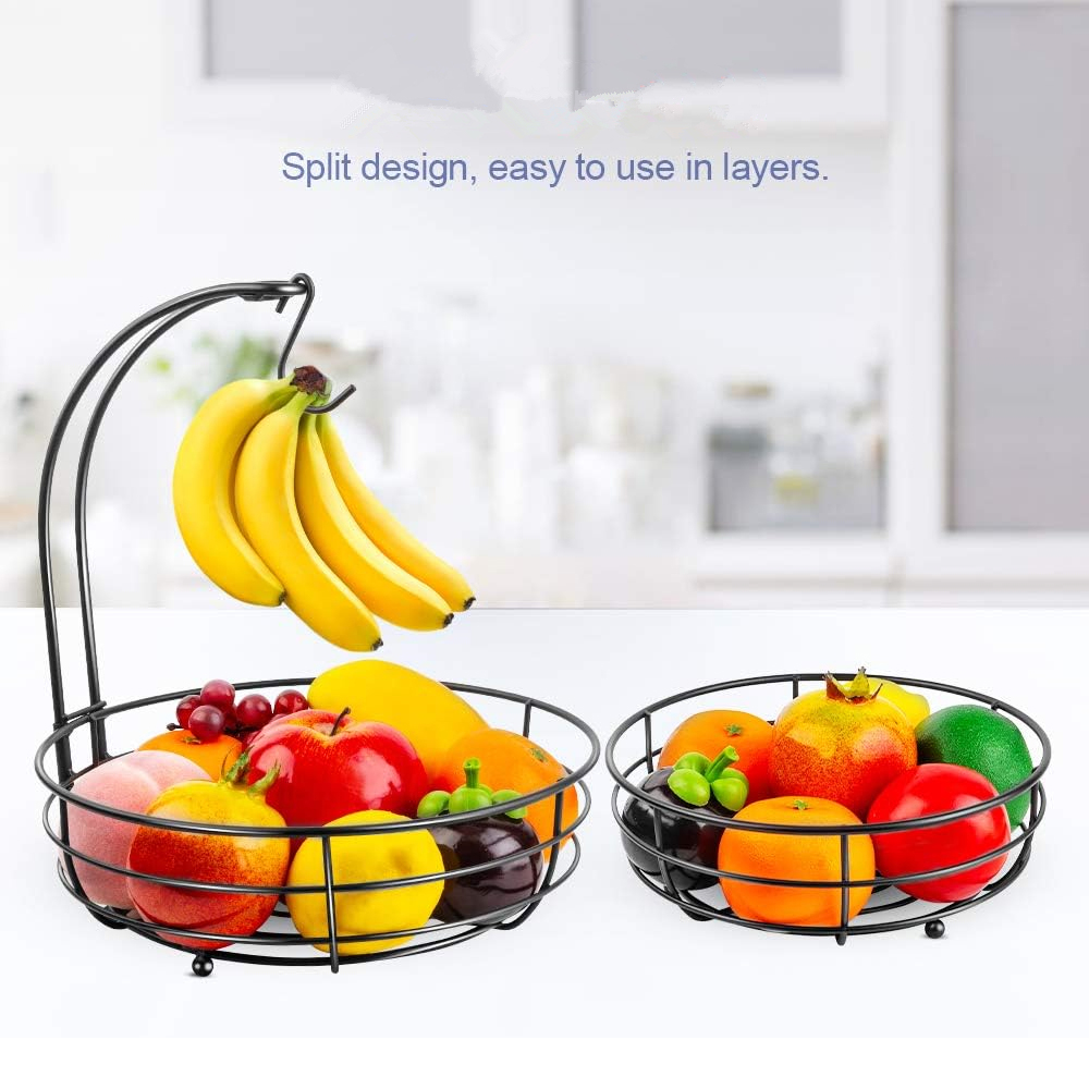 Cesta de Frutas de 2 Níveis pa - Compost Bin Countertop avaliação e preço