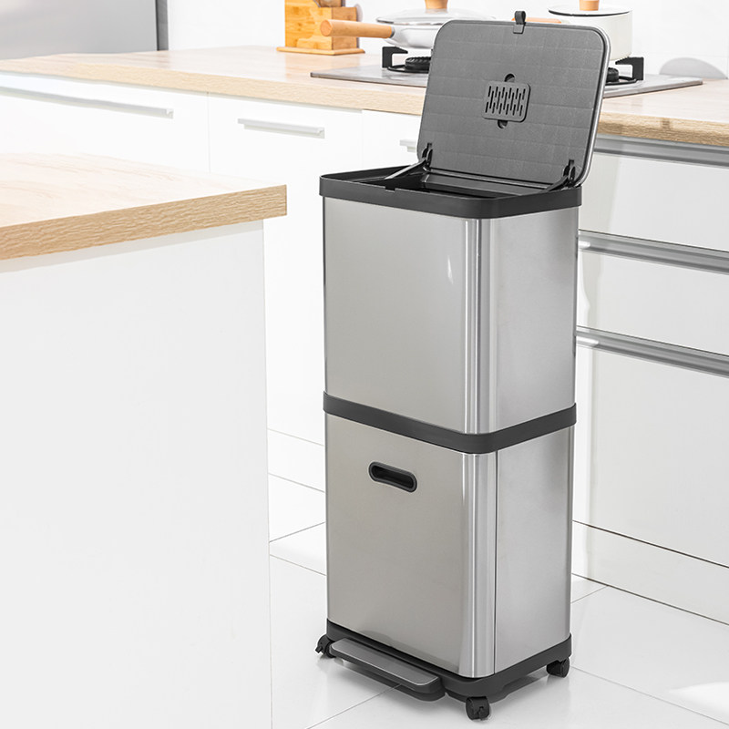 Lixeira de Aço Inoxidável com  - Compost Bin Countertop avaliação e preço