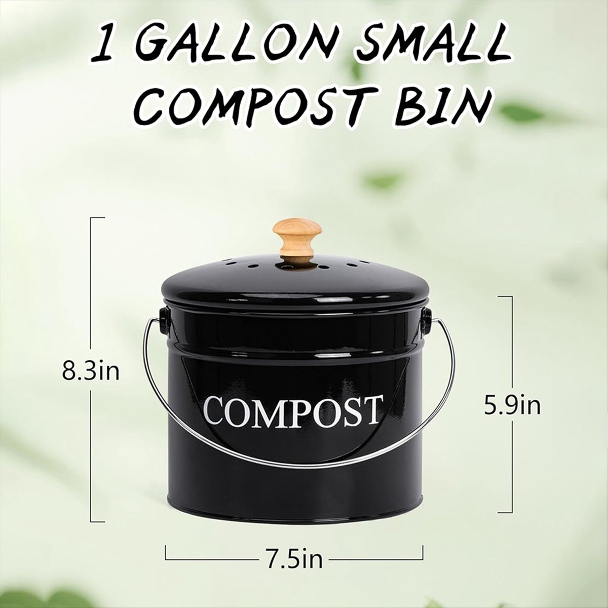 Caixa de compostagem de cozinh - Compost Bin Countertop avaliação e preço