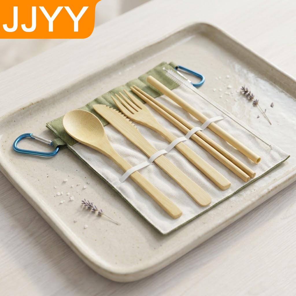 Conjunto de Talheres de Bambu  - Bamboo Cutlery Travel avaliação e preço